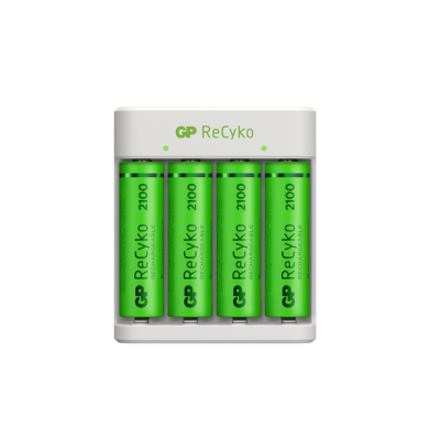GP ReCyko Standard Laddare W/4xAA 2100mAh