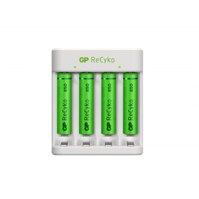 GP ReCyko Standard Laddare W/4xAAA 850mAh