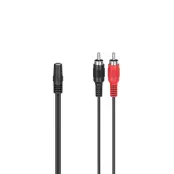 HAMA Adapter Audio 2x RCA till 3,5 Stereo
