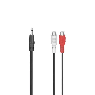 HAMA Adapter Audio 2x RCA-uttag till 3,5 Jackkontakt