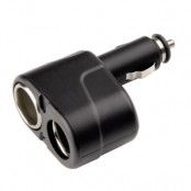 HAMA Grenuttag 12V Svart 2 uttag