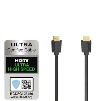 Hama HDMI Kabel High Speed 8K 48 Gbit/s 3m - Svart