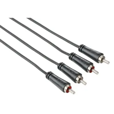 HAMA Kabel Audio 2xRCA-2xRCA Svart 3m