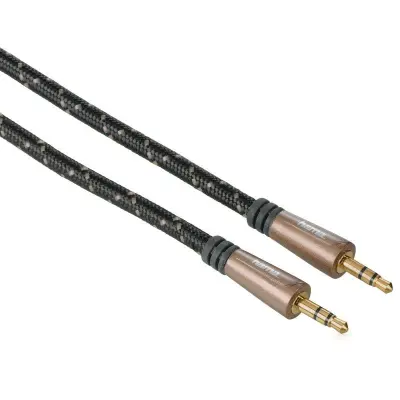 HAMA Kabel Audio Pro 3.5mm-3.5mm Svart 1.5m