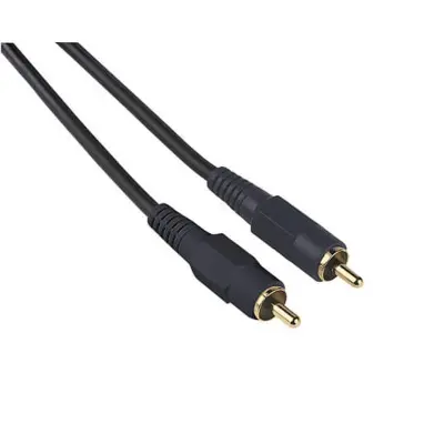 HAMA Kabel RCA-RCA Svart 0.75m