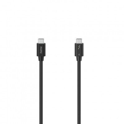 Hama USB-C till USB-A kabel Thunderbolt-4 40 Gbit/s 0.8m