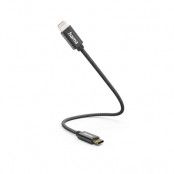 Hama kabel USB-C Till Lightning 0.2m - Svart