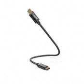 Hama kabel USB-C Till USB-C 0.2m - Svart
