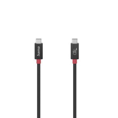 Hama  kabel USB-C till USB-C Gen 3 1m- Svart