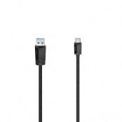 Hama Kabel USB-A till USB-C USB 3.2 5 Gbit/s 0.75m - Svart