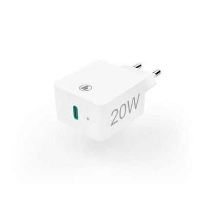 HAMA - Laddare 220V 1xUSB-C PD 20W - Vit