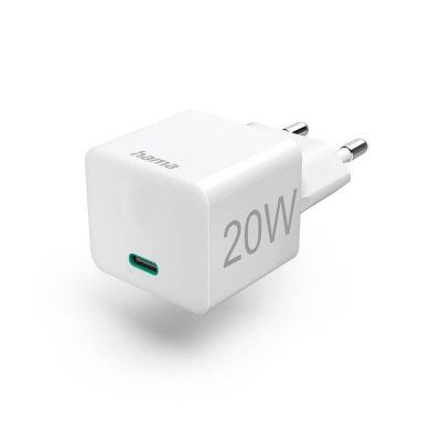 HAMA Laddare 220V USB-C PD/Qualcomm 20W - Vit
