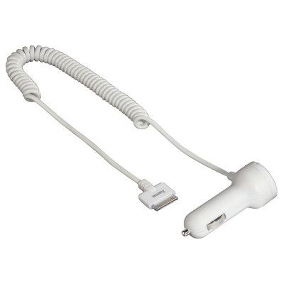HAMA - Laddare som passar iPhone 3GS/4/4S 12V 30pin - Vit
