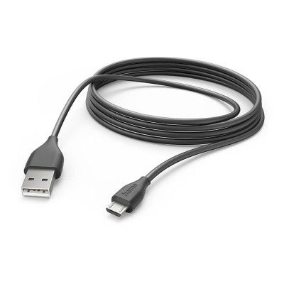 HAMA Laddkabel USB-A till Micro-USB 3m - Svart