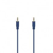 HAMA Ljud Kabel Flexi-Slim 3.5mm/0.75m - Guld/Blå