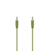 HAMA Ljud Kabel Flexi-Slim 3.5mm/0.75m - Guld/Grön