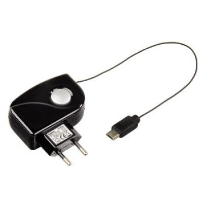 HAMA Reseladd. MicroUSB Rollup Svart