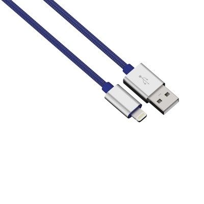 HAMA Synk-/Laddarkabel Lightning 0.5m Colorline - Blå