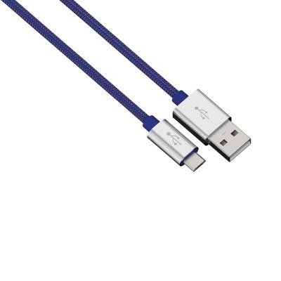HAMA Synk-/Laddkabel MicroUSB 0,5m Colorline - Blå