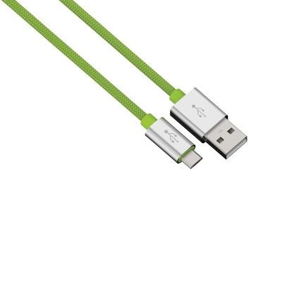 HAMA Synk-/Laddkabel MicroUSB 0,5m Colorline - Grön