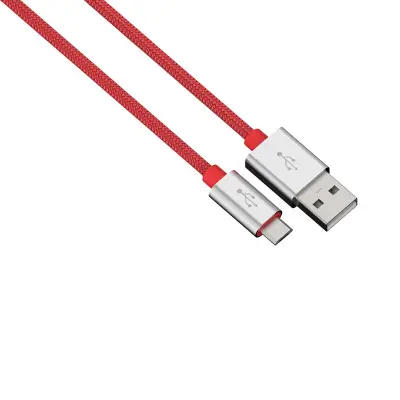 HAMA Synk-/Laddkabel MicroUSB 0,5m Colorline - Röd