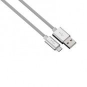 HAMA Synk-/Laddkabel MicroUSB 0,5m Colorline - Silver