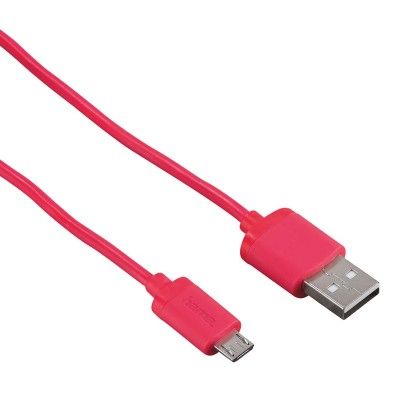 HAMA Synk-/Laddkabel MicroUSB 1,4m - Rosa