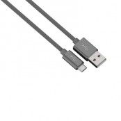 HAMA Synk-/Laddkabel MicroUSB 1m Colorline - Anthracite