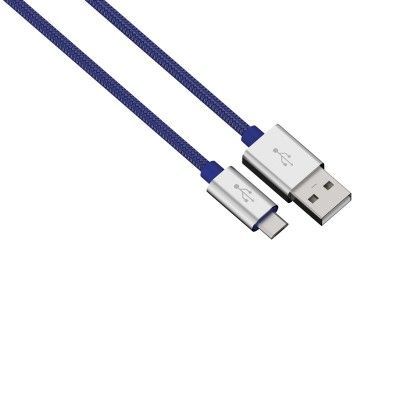 HAMA Synk-/Laddkabel MicroUSB 1m Colorline - Blå