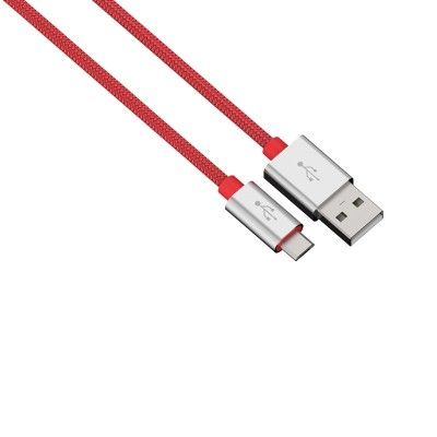 HAMA Synk-/Laddkabel MicroUSB 1m Colorline - Röd
