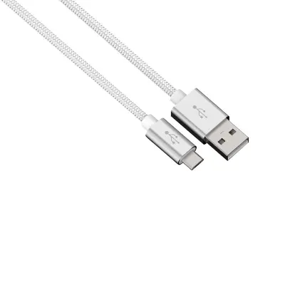 HAMA Synk-/Laddkabel MicroUSB 1m Colorline - Vit