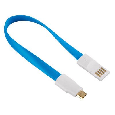 HAMA Synkkabel MicroUSB 0.2m Magnet - Blå