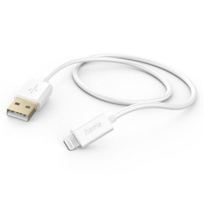 Hama USB-A till Lightning kabel 1.5m - Vit