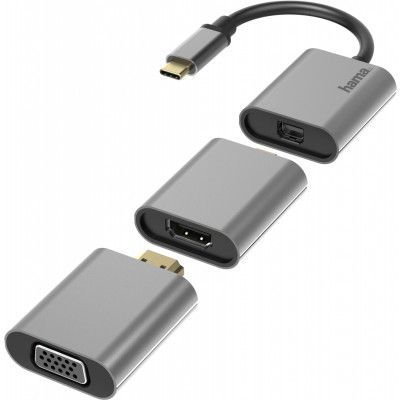 Hama USB-C 6-in-1 Video Adapter Set