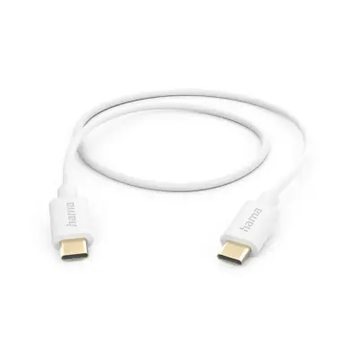 Hama USB-C Till USB-C 1m Kabel - Vit