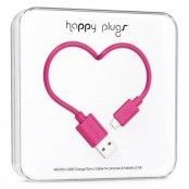 Happy Plugs Micro-USB synk-/laddarkabel 2m - Cerise