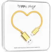 Happy Plugs Micro-USB synk-/laddarkabel 2m - Guld