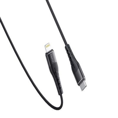 Havit USB-C till Lightning Kabel 1.2m HV-RH14 - Svart