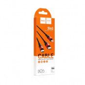 HOCO 3in1 kabel iPhone Lightning 8-pin + microUSB + USB-C