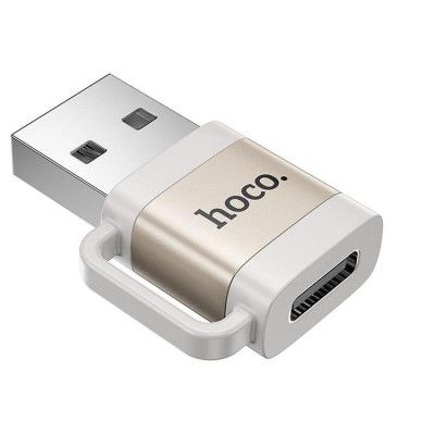 Hoco Adapter OTG USB-A Till USB-C 3A UA31D - Grå