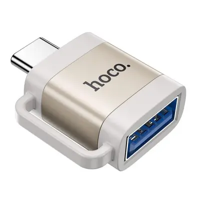 Hoco Adapter OTG USB-C Till USB-A 3A UA31C - Grå