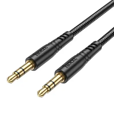 Hoco AUX Mini Jack 3.5mm - Mini Jack 3.5mm Kabel 1m UPA24 - Svart