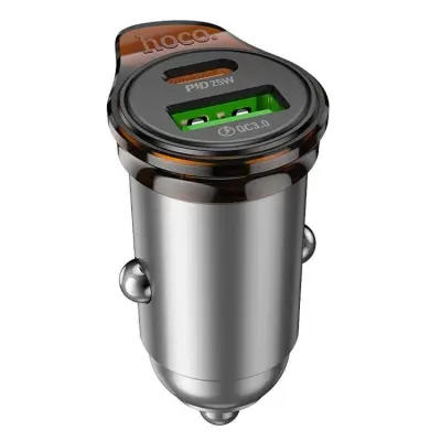 HOCO Billaddare USB-A/USB-C 43W USB-C/Lightning Kabel PD QC