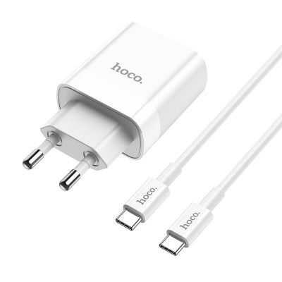 HOCO C80a Network Charger Pd20w/Qc3.0 + USB-C Cable Vit