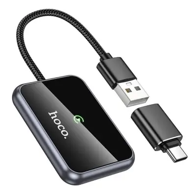 Hoco CarPlay Trådlös Adapter USB A - USB C HU1 - Svart