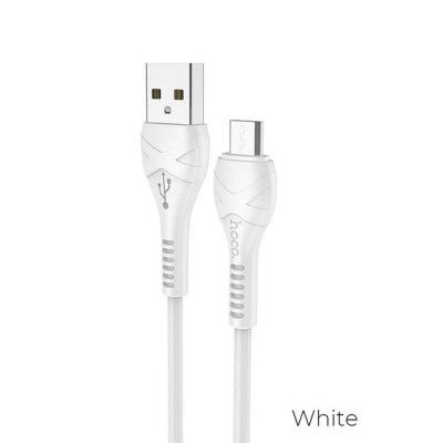 Hoco Cool Micro USB Kabel 1 m  - Vit