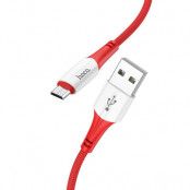 Hoco Ferry Micro USB Kabel 1m - Röd