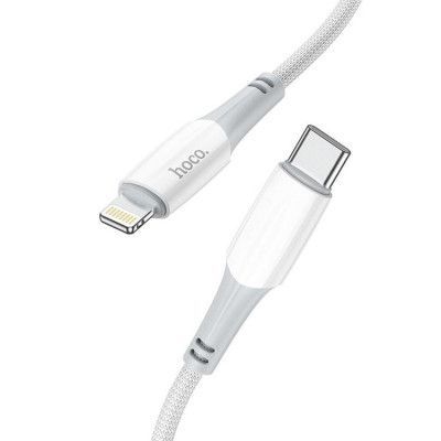 Hoco Ferry USB-C till Lightning kabel 20W 1m - Vit