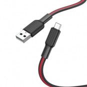 Hoco Jaeger Micro USB Kabel 1m - Svart Röd