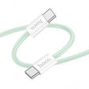 Hoco USB-C till USB-C kabel 1m 60W - Grön